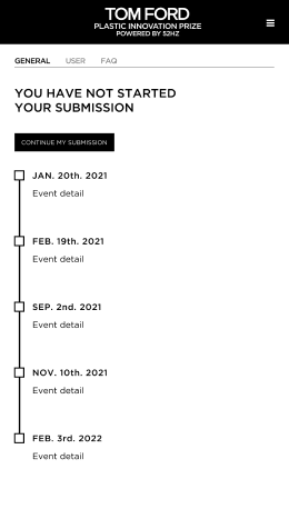 Tom ford judges portal general timeline.