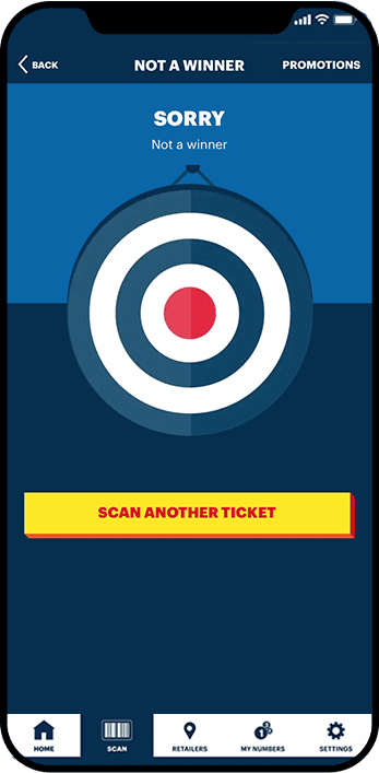 New York Lottery scan another ticket animation. 