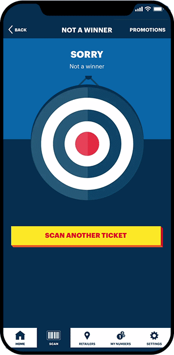 New York Lottery scan another ticket animation.
